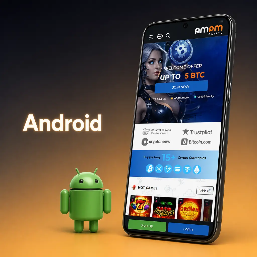 AMPM Casino Android APK download and installation steps for sportsbook and casino games on Android 8.0 or later