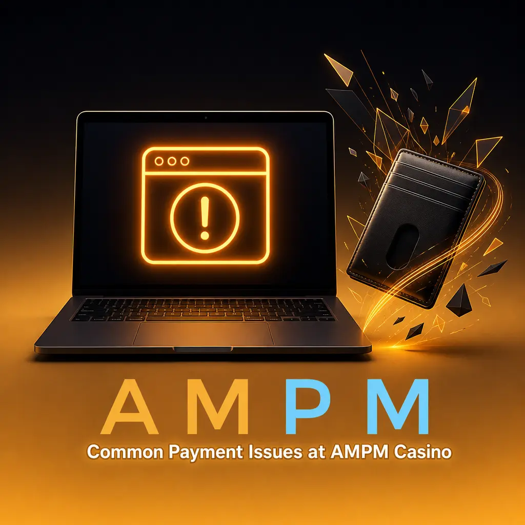 Common payment issues at AMPM Casino, including delayed crypto confirmations, wrong network, KYC verification, and bonus wagering holds.
